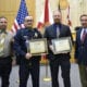 Winter Haven Police Department Detectives Garrett Boyd and Nicholas Gregory were honored for their work on the Perry Lee Chance case. Chance robbed and beat an elderly woman and fled the scene in her vehicle. The victim later died. He was found guilty of burglary with assault, robbery and kidnapping and was sentenced to life.